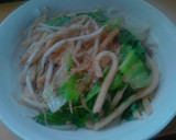 1人分　レタスともやしの焼きうどん作り方6写真