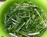 御茶漬け海苔で簡単水菜と豆腐のサラダ。作り方3写真
