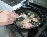 アスパラとベーコンのレモンクリームパスタ作り方3写真