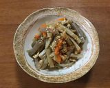 蓮根とこんにゃくのヘルシーきんぴら作り方5写真