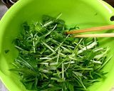 御茶漬け海苔で簡単水菜と豆腐のサラダ。作り方4写真
