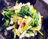 三つ葉と長芋の梅肉和え作り方4写真