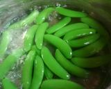 スナップエンドウの塩ゆで☆醤油マヨ作り方4写真