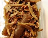 作り置き☆ゴボウ・こんにゃくと牛肉の煮物作り方6写真