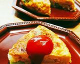 *そら豆と桜えびのスパニッシュオムレツ*作り方13写真