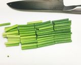砂肝とにんにくの芽の炒め物作り方1写真