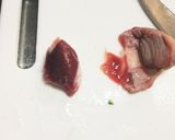 砂肝とにんにくの芽の炒め物作り方5写真