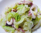 キャベツとイカのごま酢和え　酢生姜もOK作り方8写真