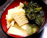 具を食べる！タケノコとヒトハメの味噌汁☆作り方8写真
