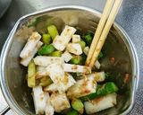 栄養素疲労回復山芋とアスパラおかか合え作り方4写真