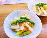 栄養素疲労回復山芋とアスパラおかか合え作り方5写真