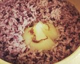 玉ねぎの黒米炊き込みご飯作り方7写真