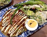 グルテンフリー＊とろふわ幸せのお好み焼き作り方3写真