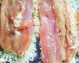 鶏むね肉のマスタードパン粉焼き♪作り方3写真