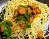 パスタマヨネーズ焼肉のタレ味☝動画レシピ作り方13写真