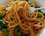 パスタマヨネーズ焼肉のタレ味☝動画レシピ作り方16写真