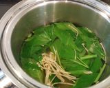 わらびのように食べられる明日葉のみそ汁作り方8写真