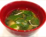 わらびのように食べられる明日葉のみそ汁作り方10写真