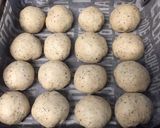 健康パン＊豆腐黒ごまアーモンドきなこパン作り方4写真