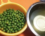 鮮やか緑のえんどう豆ごはん☆作り方1写真