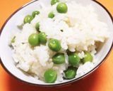 鮮やか緑のえんどう豆ごはん☆作り方3写真