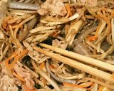 肉食系！豚バラ入りの五目きんぴら作り方5写真