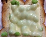 枝豆チーズトースト作り方4写真