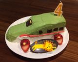 新幹線はやぶさケーキ作り方9写真