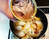 素麺に＊母の伝授。サバ缶と玉ねぎのつけ汁作り方3写真