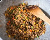 彩り☆ミンチご飯作り方2写真