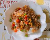 彩り☆ミンチご飯作り方3写真