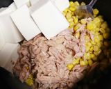 具沢山な中華スープ(ツナ コーン 豆腐)作り方1写真