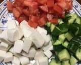 はんぺんとトマトの彩りサラダ作り方1写真
