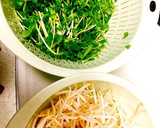 激安！シャキ旨！もやしと豆苗のナムル作り方1写真