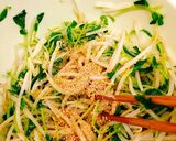 激安！シャキ旨！もやしと豆苗のナムル作り方4写真