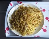 挽肉とネギの和風パスタ作り方3写真