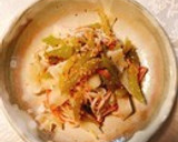 干ぴょうと蕗とかにかまの酢の物作り方4写真