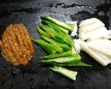 簡単！長芋とオクラの梅肉和え作り方1写真