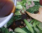 ＊チンゲン菜とひき肉のコクうま醤油炒め＊作り方5写真
