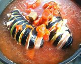 ハッセルバック茄子　トマト煮こみ作り方6写真