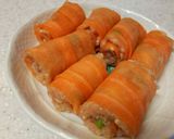 にんじんでくるくる鶏つくね作り方3写真