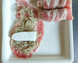 とろろ昆布とはんぺんの肉巻き作り方2写真
