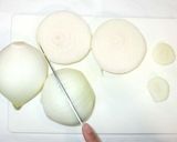 新玉ねぎのひき肉詰め煮物♪簡単作り方2写真