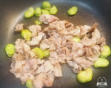 簡単！そら豆と豚コマ切れの塩こしょう味作り方3写真