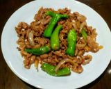 ししとうの豚肉ニンニクポン酢炒め作り方4写真
