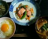 銀鮭ときのこのフライパン蒸し作り方10写真