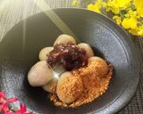 そば粉入り白玉だんご♡手作り粒あん添え♪作り方3写真
