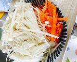 ピリ辛うま!水菜とえのきの柚子胡椒炒め作り方1写真