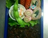 キャラ弁 ゆで卵でハチさんの春弁当♡作り方2写真