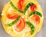 粉なし簡単！生地がチーズと卵の低糖質ピザ作り方13写真